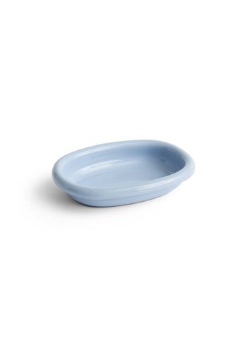 HAY - Servierplatte - Barro Oval Dish - Light blue - Small