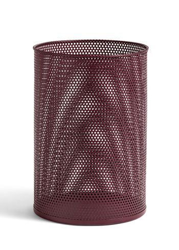 HAY - Poubelle - Perforated Bin - Large - Burgundy