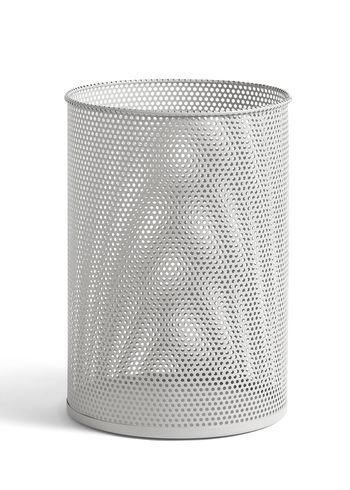 HAY - Lixeira - Perforated Bin - Large - Light Grey