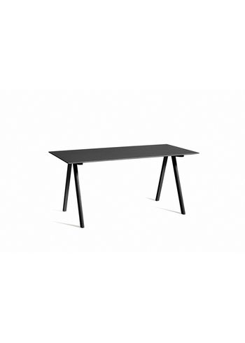 HAY - Skrivebord - CPH 10 Desk - Black Water-Based Lacquered Oak / Black