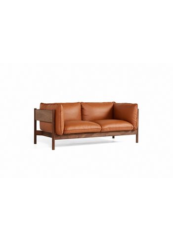 HAY - Sofa - Arbour 2-seater Sofa - Oiled Waxed Walnut / Nevada NV2488S