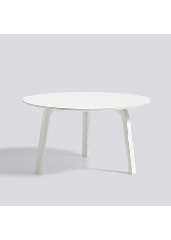 HAY - Sofabord - Bella Coffee Table Large - Hvid Farvet Massiv Eg