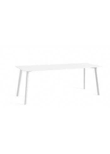 HAY - Spisebord - CPH Deux 210 / L200 x W75 cm - Tabletop: Pearl White Laminate