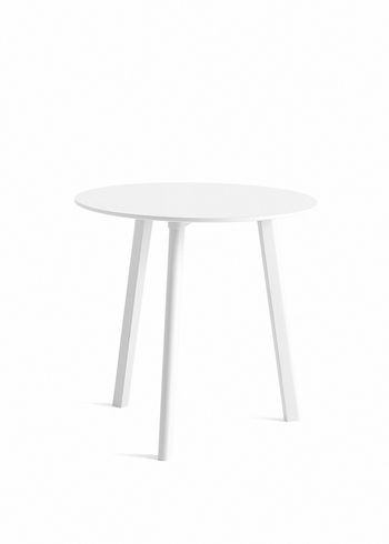 HAY - Spisebord - CPH Deux 220 Round / Ø75 - Tabletop: Pearl White Laminate