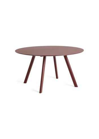 HAY - Spisebord - CPH20 2.0 Table - Burgundy Linoleum / Bordeaux Lacquered Oak - Ø140