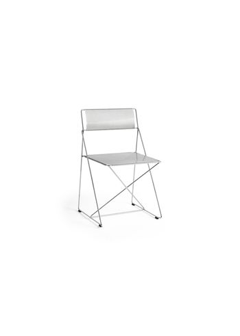 HAY - Esstischstuhl - X-Line Chair Chromed Base / Indoor - Chromed Steel / Chromed Steel