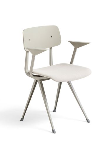 HAY - Spisebordsstol - Result Armchair / Seat Upholstery - Beige Water-Based Lacquered Oak & Steelcut Trio 205 / Beige