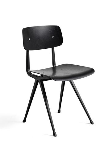 HAY - Spisebordsstol - Result Chair - Black Water-Based Lacquered Oak / Black