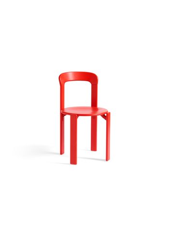 HAY - Krzesło do jadalni - Rey chair - Scarlet red / lacquered scarlet red