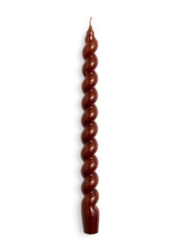 HAY - Stearinlys - Spiral Candles Long / Single - Brown