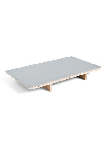 HAY - Tillægsplade - CPH 30 Extendable - Tillægsplade - Grey Linoleum Top / Lacquer plywood edge / Lacquer oak crossbar