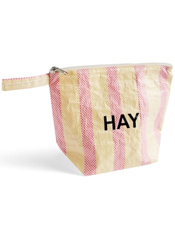 HAY - Trousse de toilette - Candy Wash Bag - Medium - Red/Yellow