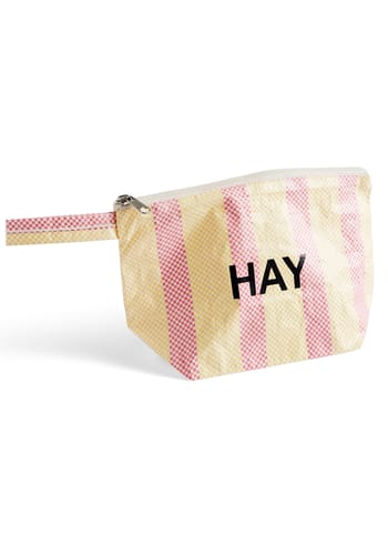 HAY - Trousse de toilette - Candy Wash Bag - Small - Red/Yellow