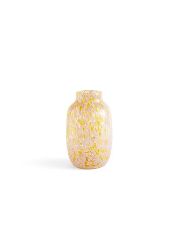 HAY - Vase - Splash vase - Light Pink & Yellow round / Large