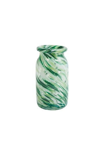 HAY - Wazon - Splash vase - Roll Neck / S / Green Swirl
