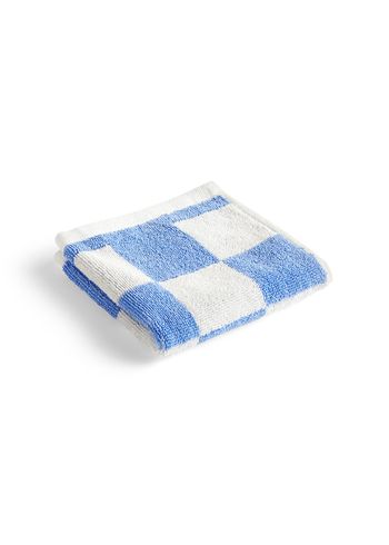 HAY - Waschlappen - Check Wash Cloth - Sky Blue