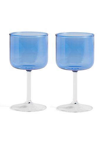 HAY - Vinglas - Tint Wine Glass - Blue & Clear - Set of 2