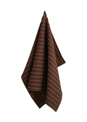 HAY - Viskestykke - Canteen Tea Towel - Chocolate Pinstripe