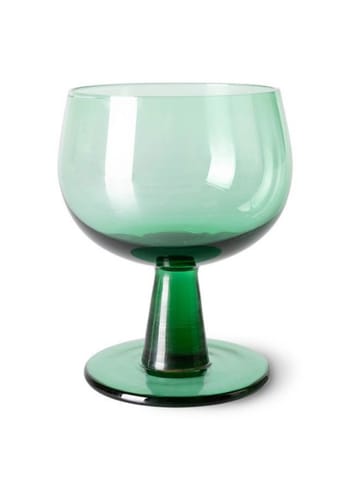 HK Living - Glas - The Emeralds Wine Glass - Fern Green - Low