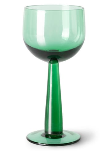 HK Living - Glass - The Emeralds Wine Glass - Fern Green - Tall
