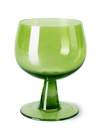HK Living - Vidro - The Emeralds Wine Glass - Lime Green - Low