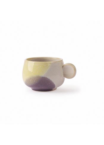HK Living - Kopp - Gallery Cup - Coffee - Lilac/Yellow