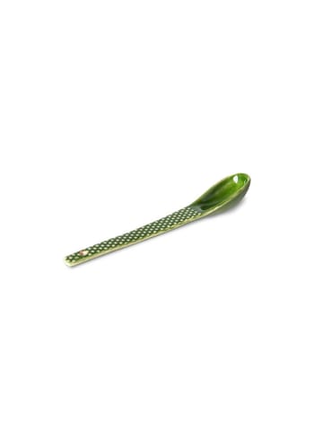HK Living - Colheres - The Emeralds Ceramic Spoon Textured - Green