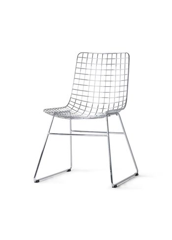 HK Living - Stol - Metal Wire Chair - Silver