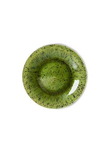 HKLiving - Deska - The Emeralds Ceramic Dinner Plate (Set of 2) - Green - Spotted