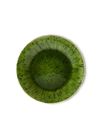 HK Living - Teller - The Emeralds Ceramic Side Plate - Green - Spotted