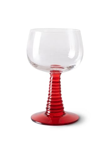 HK Living - Verre à vin - Swirl Wine Glass High - Red