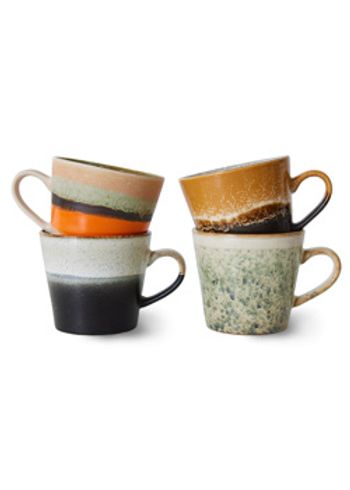 HKLiving - Cup - 70s Cappuccino Mugs (Set of 4) - Verve
