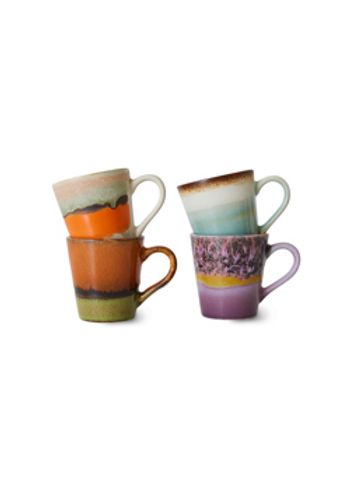 HKLiving - Cup - 70s Espresso Mugs (Set of 4) - Retro