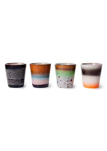 HKLiving - Cup - 70s Ristretto Mugs (Set of 4) - Good Vibes
