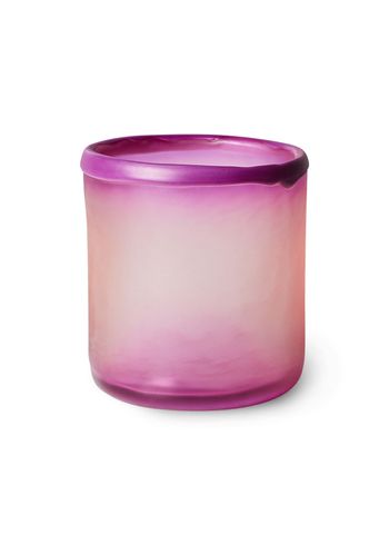HKLiving - Candle Holder - Glass Tea Light Holder - Purple