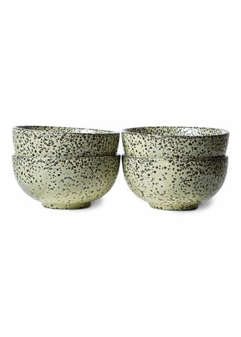 HKLiving - Kippis - Gradient Ceramics: Bowl (Set of 4) - Green