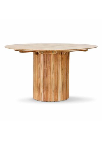 HKLiving - Ruokapöytä - Pillar Dining Table Round - Natural - Teak