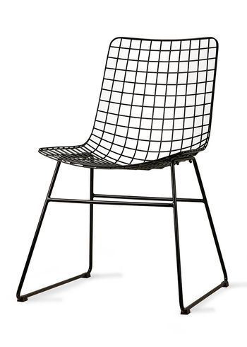 HKLiving - Stoel - Metal Wire Chair - Black