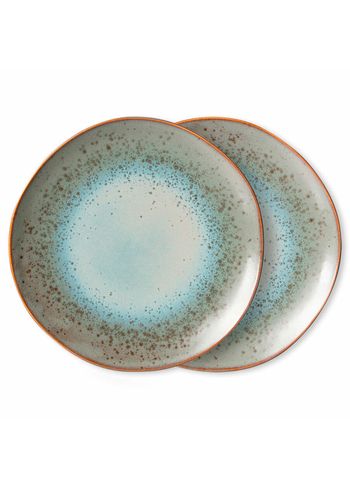 HKLiving - Plaque - 70s Dinner Plates (Set Of 2) - Mineral