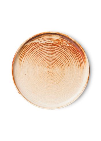 HKLiving - Teller - Chef Ceramics - Side Plate - Rustic Cream/Brown