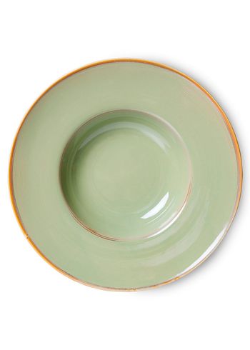 HKLiving - Bord - Chef Ceramics - Pasta Plate - Moss Green
