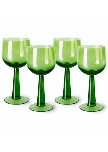 HKLiving - Verre à vin - The Emeralds: Wine Glass Tall - Lime Green