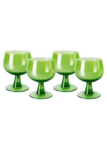 HKLiving - Verre à vin - The Emeralds: Wine Glass Low - Lime Green
