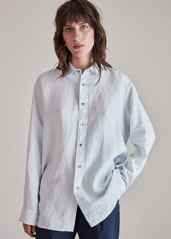 HOPE - Camisa - Elma Linen Shirt - Geyser Grey