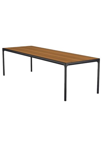 HOUE - Stół ogrodowy - FOUR Table - Black/Bamboo 90x270