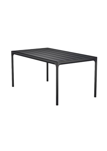 HOUE - Mesa de jardín - FOUR Table - Black/Black Aluminium 90x160