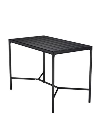 HOUE - Garden table - FOUR Table - Black/Black Aluminium 90x160 Bar