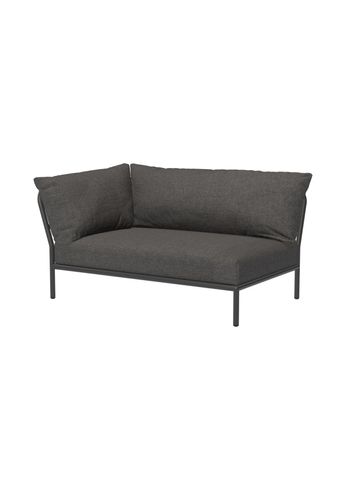 HOUE - Juego de muebles de jardín - LEVEL 2 / Left Cozy Corner - Dark Grey Basic