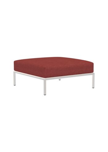 HOUE - Tuinmeubelset - LEVEL 2 / Ottoman - Scarlet/Muted White