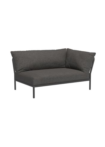 HOUE - Juego de muebles de jardín - LEVEL 2 / Right Cozy Corner - Dark Grey Basic